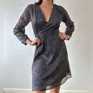 Banana Republic Sparkly Silver Dress 0P NWOT